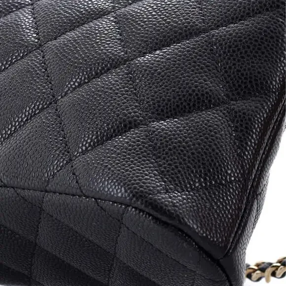 Chanel Cc Dome Zip Clutch With Chain #241946C38B - Picture 6 of 7